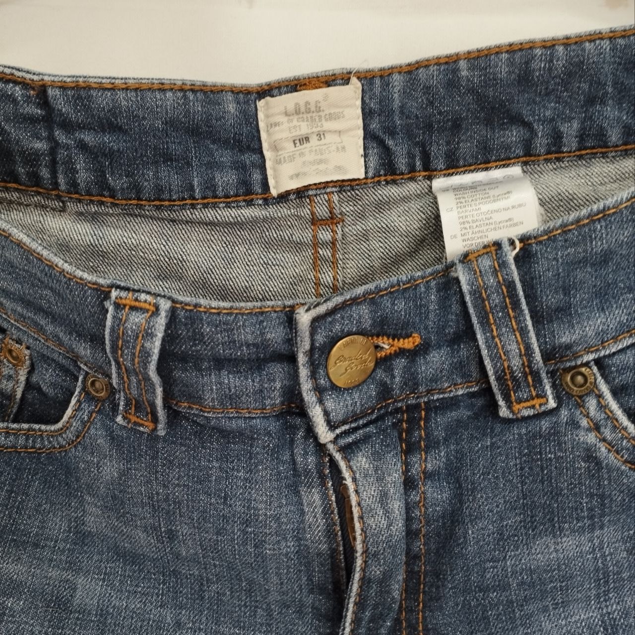 Jean Short H & M Azul Oscuro Talla 10 - Imagen 6