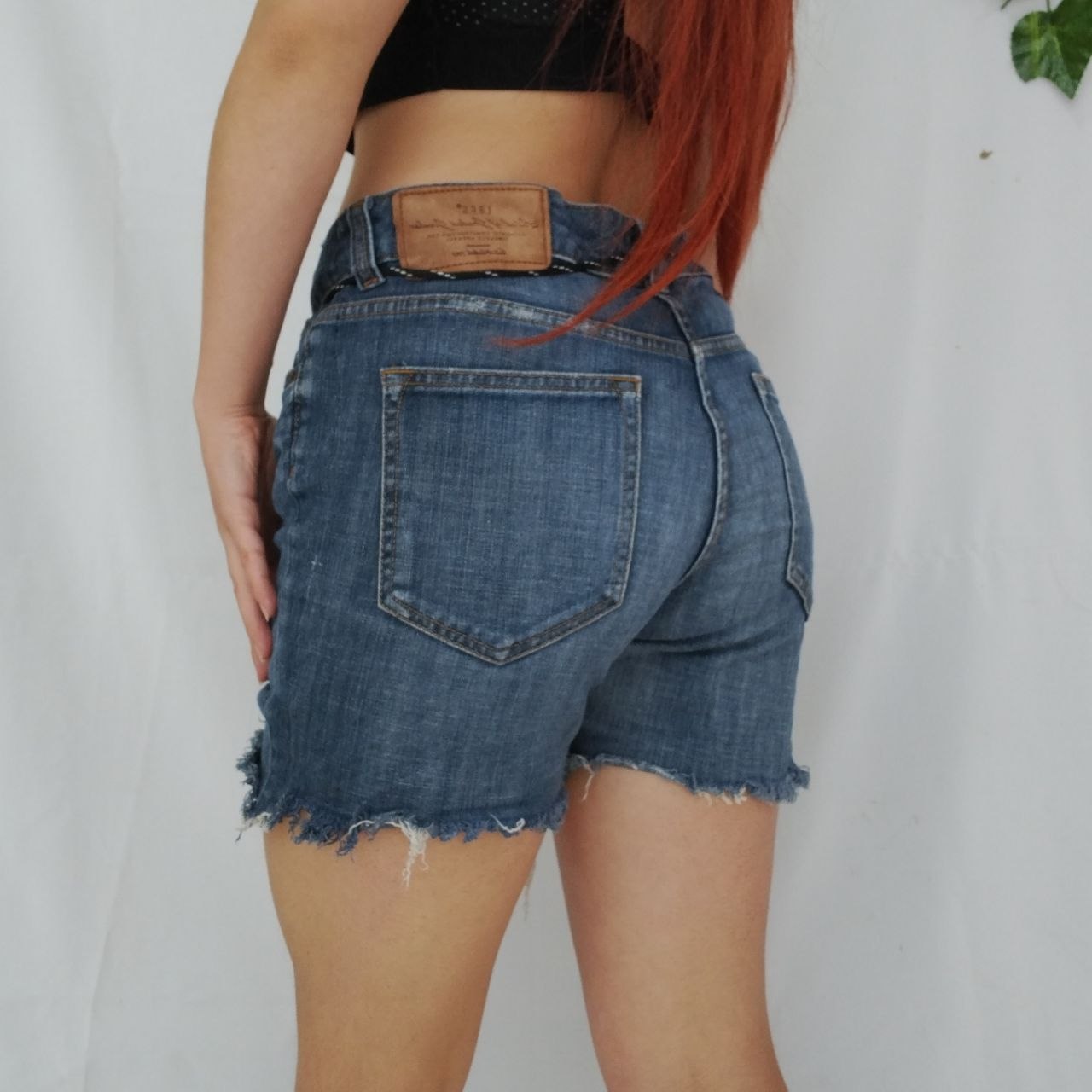Jean Short H & M Azul Oscuro Talla 10 - Imagen 3