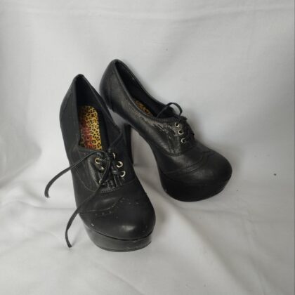 Tacones Negros plataforma para decorar